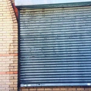 Graffiti removal from shop shutters London