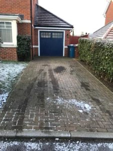 Oil stain on Driveway