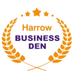 Harrow business den logo - specializing in Commercial Cleaning.