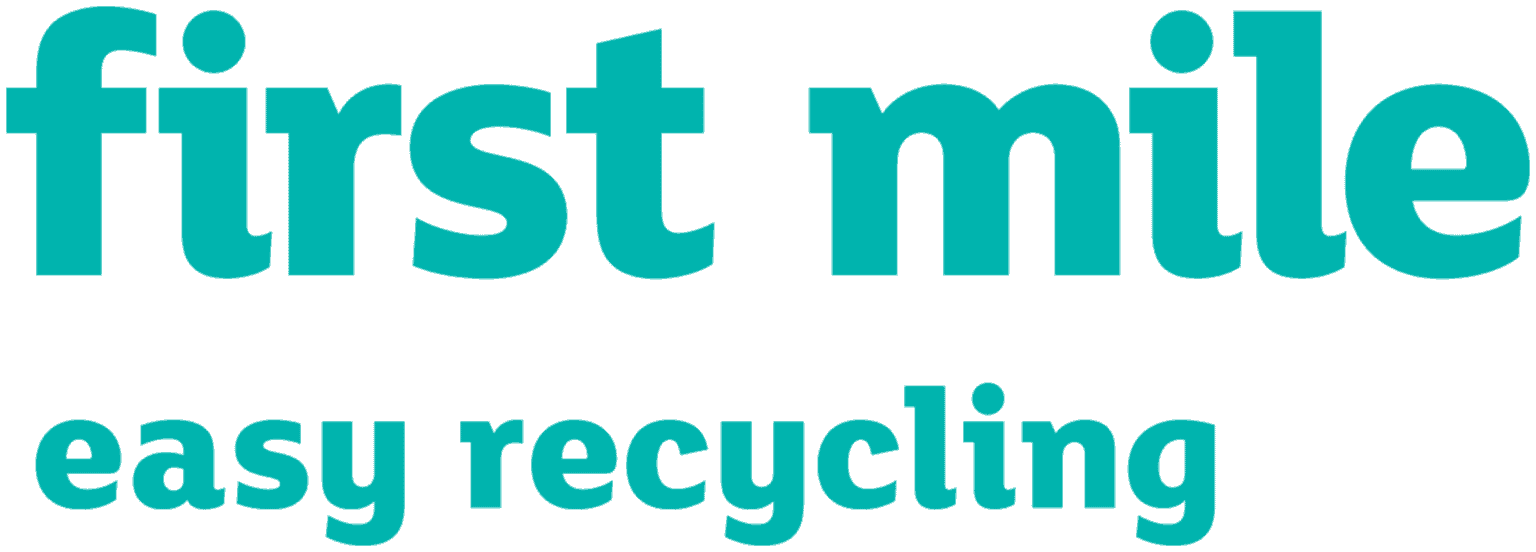 First mile easy recycling logo for commercial cleaning.