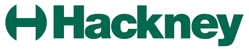 A green logo with the word hackney representing Exterior Cleaning.