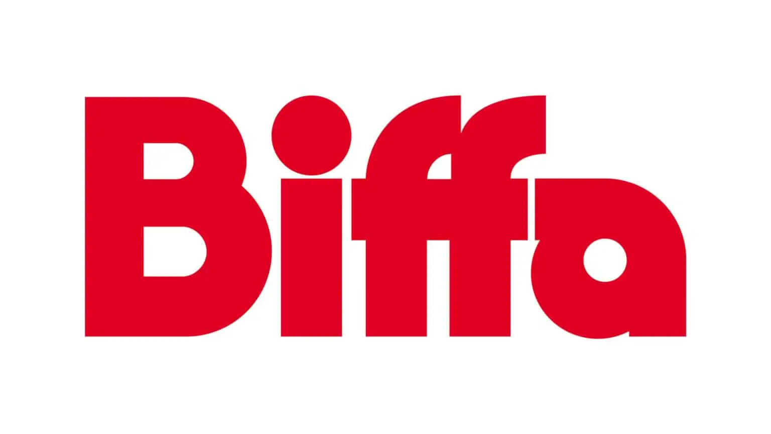 A red logo with the word biffa on it representing a Commercial Cleaning company.