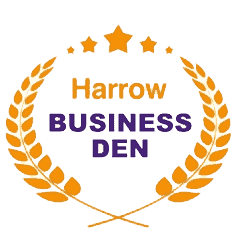 Harrow business den logo representing exterior and commercial cleaning services.
