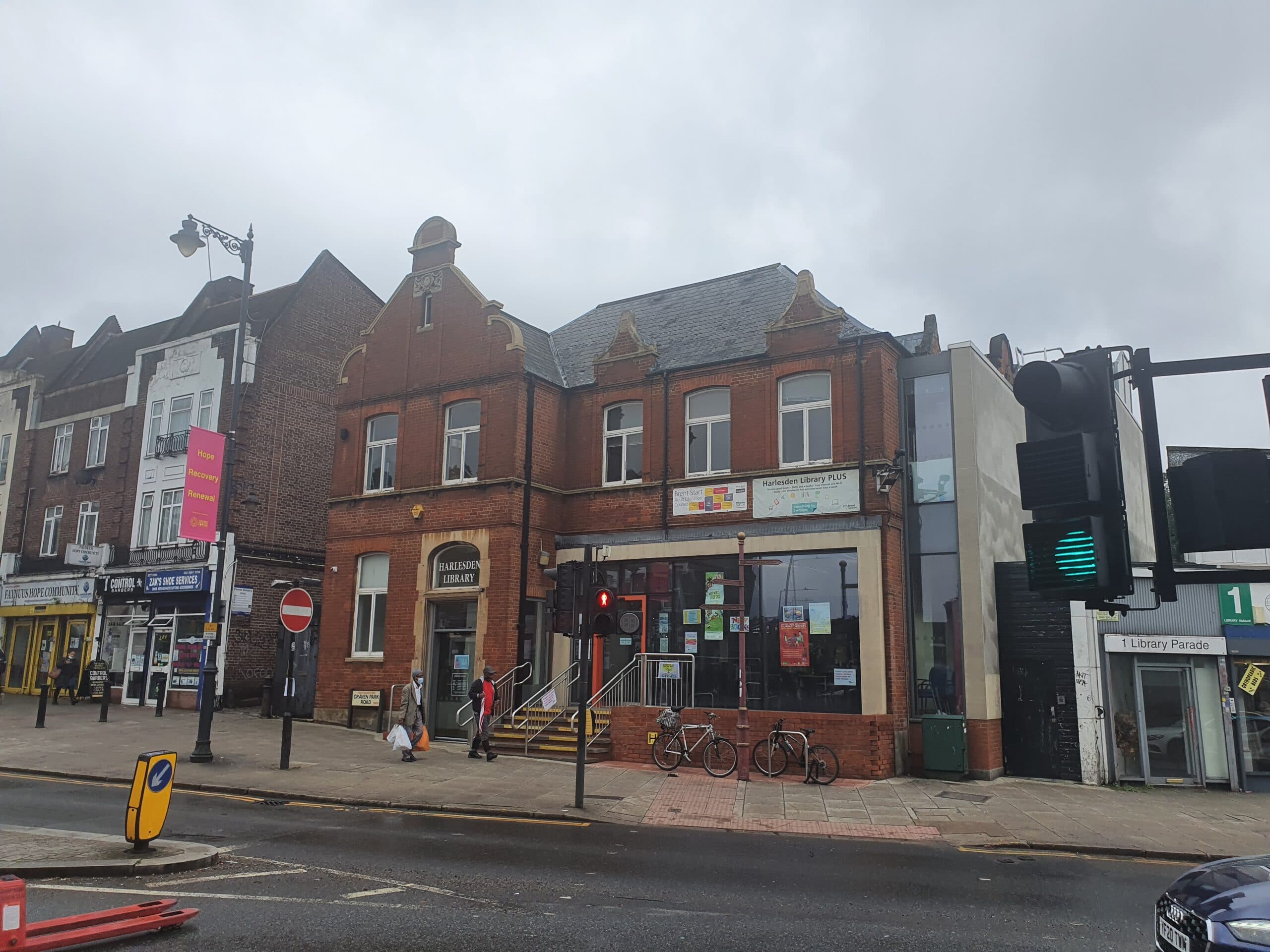 Library Restoration- Steam Cleaning Brick, Harlesden Library Restoration