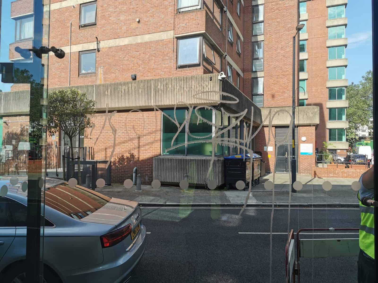 Graffiti Removal from Glass Surfaces