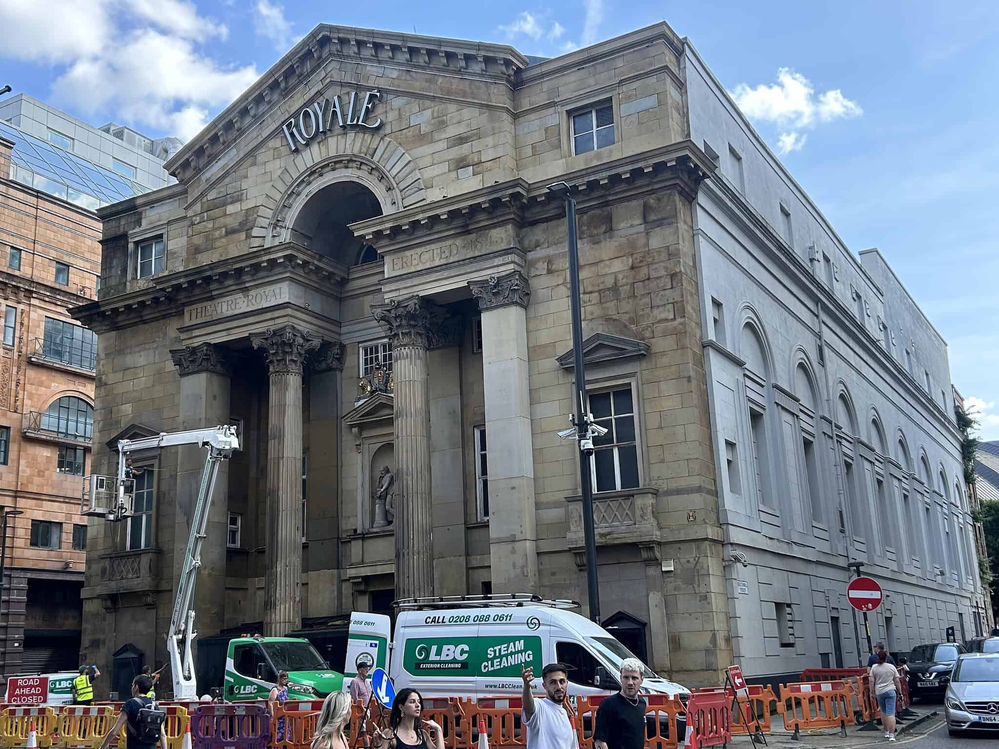 Theatre Royal Facade Steam Clean Manchester | LBC Exterior Cleaning