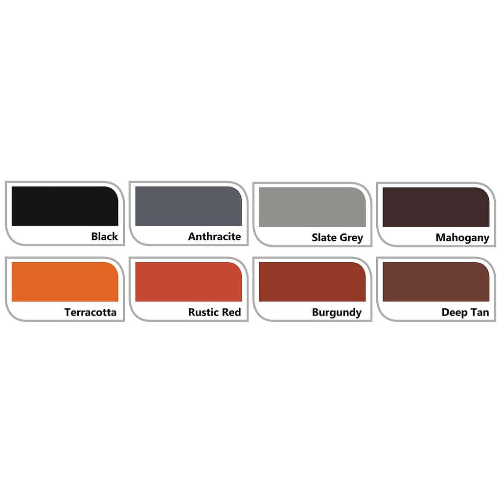 Roof Coating colour chart